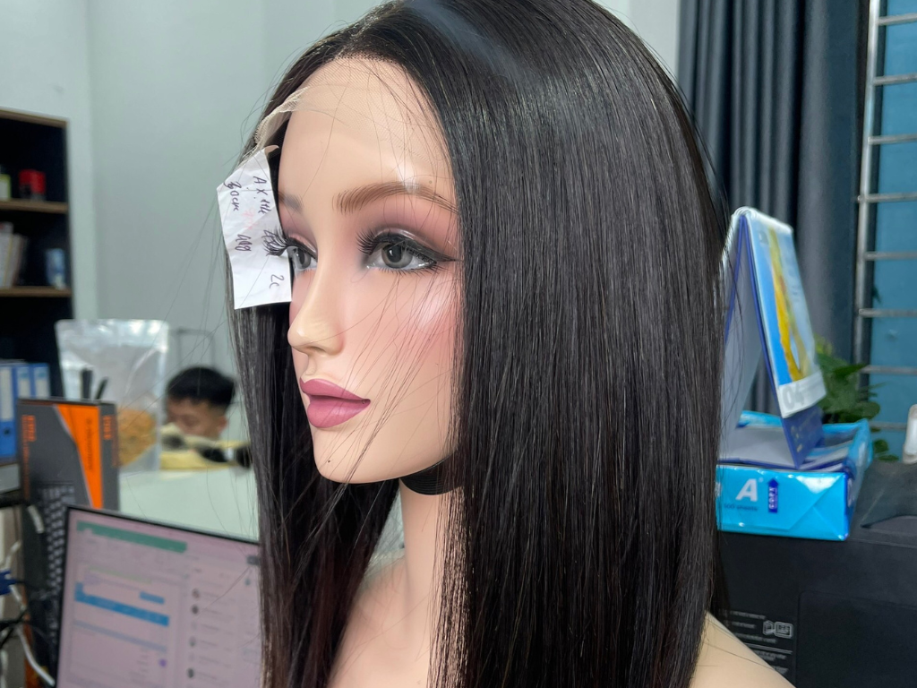 Bone straight hair wig