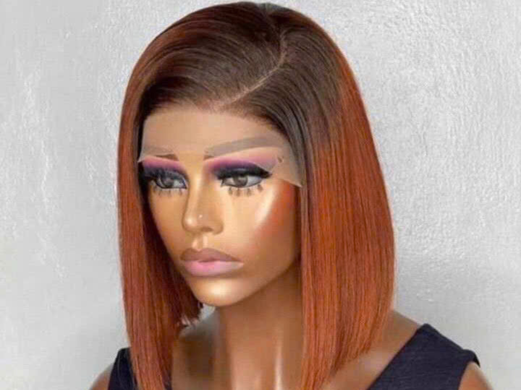 Ombre bone straight wig