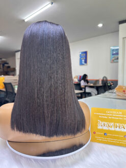 Bone Straight Hair 5x5 Closure Lace Wig Natural Color