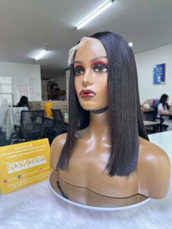 Bone Straight Hair 5x5 Closure Lace Wig Natural Color