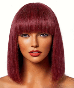 Straight 99J Burgundy Bob Wig 13x4 HD Lace Human Hair Wigs