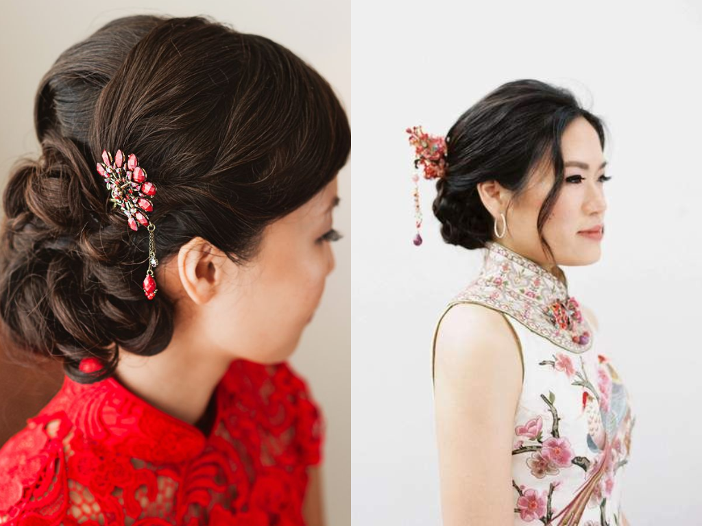 Top 32+ Chinese Hairstyles: Elegant History, Stylish Future 13 Qipao-Inspired Updo