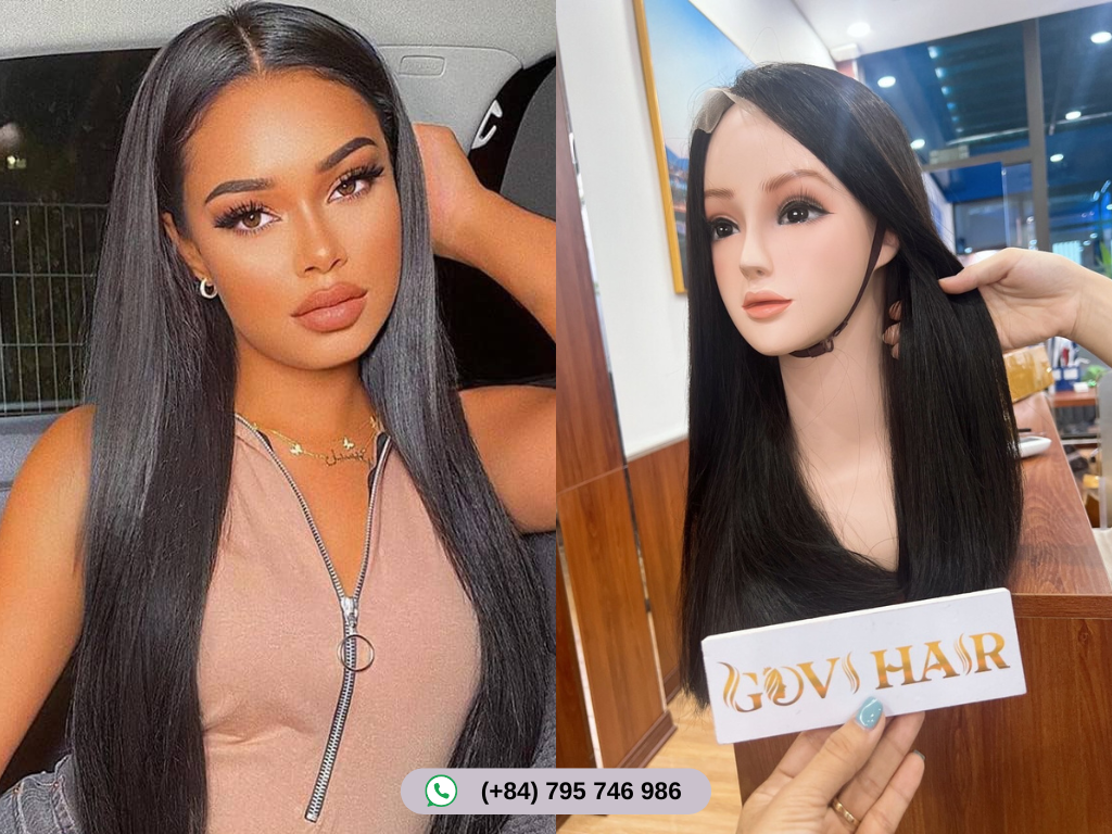 Sleek Middle Part Straight Wig