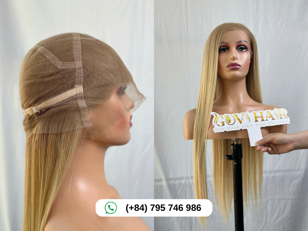 Full Lace Wigs Luxurious Blonde Color 