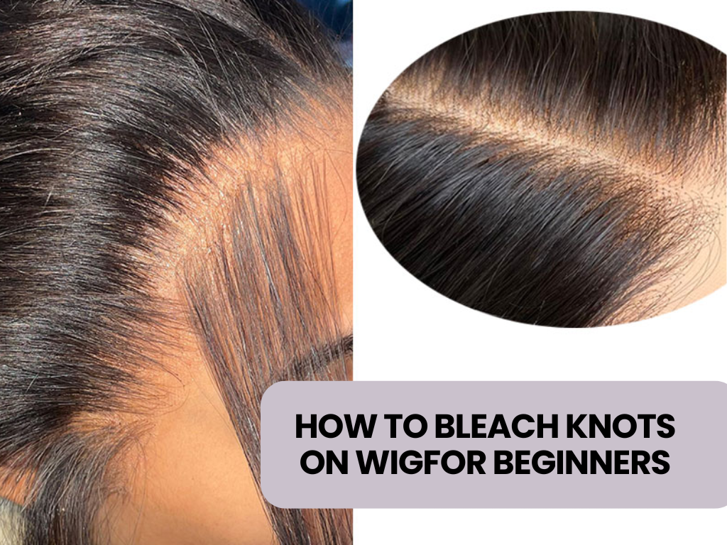 how to bleach knots on lace frontal and closure