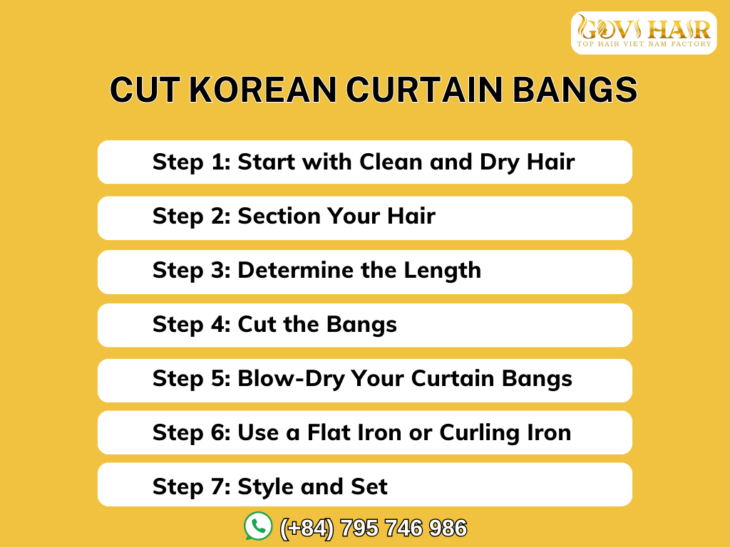 How to Cut Korean Curtain Bangs: Step-by-Step Tutorial