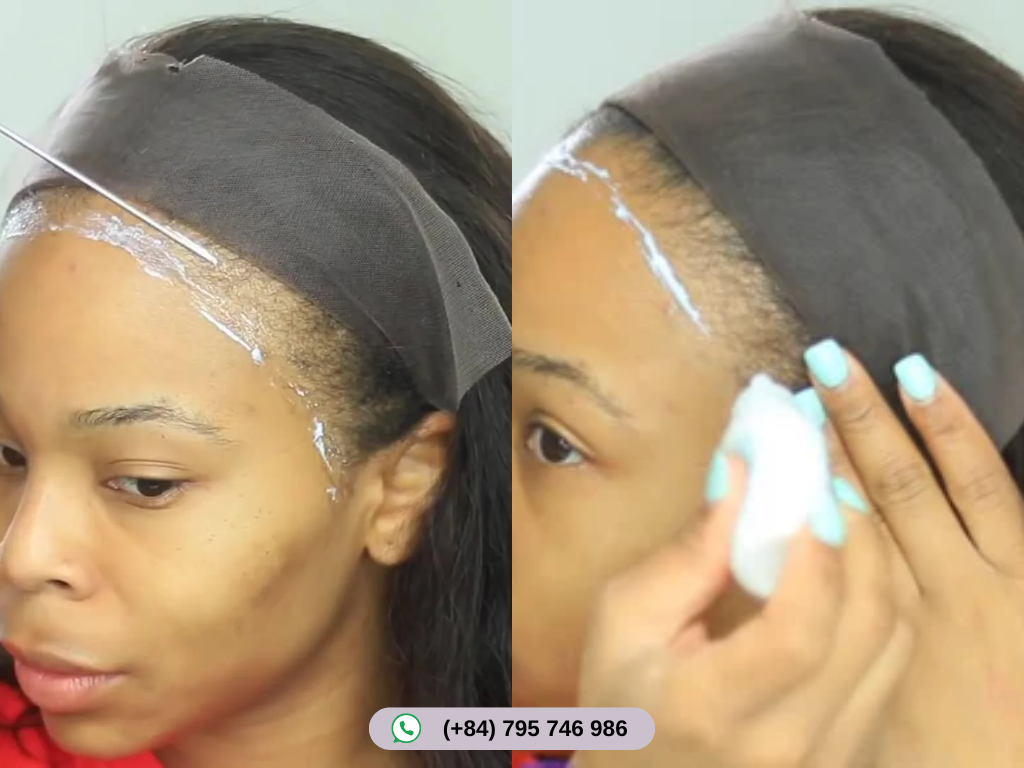 Wig glue is a strong adhesive used to keep lace wigs and frontals in place