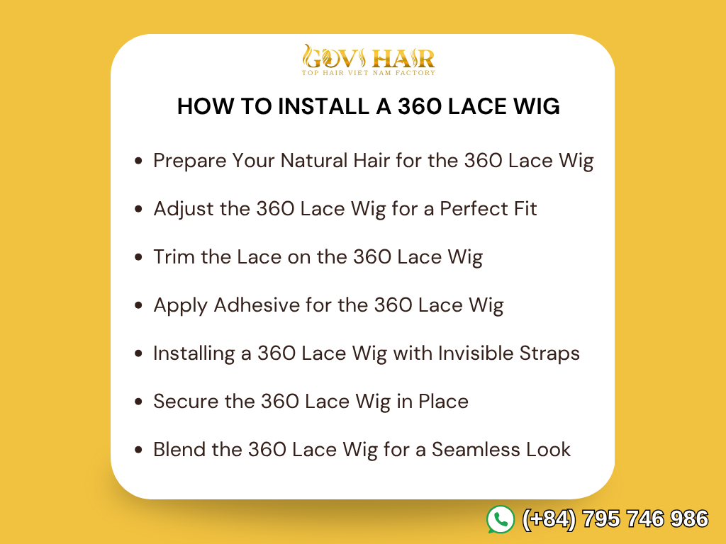 How to Install a 360 Lace Wig: Step-by-Step