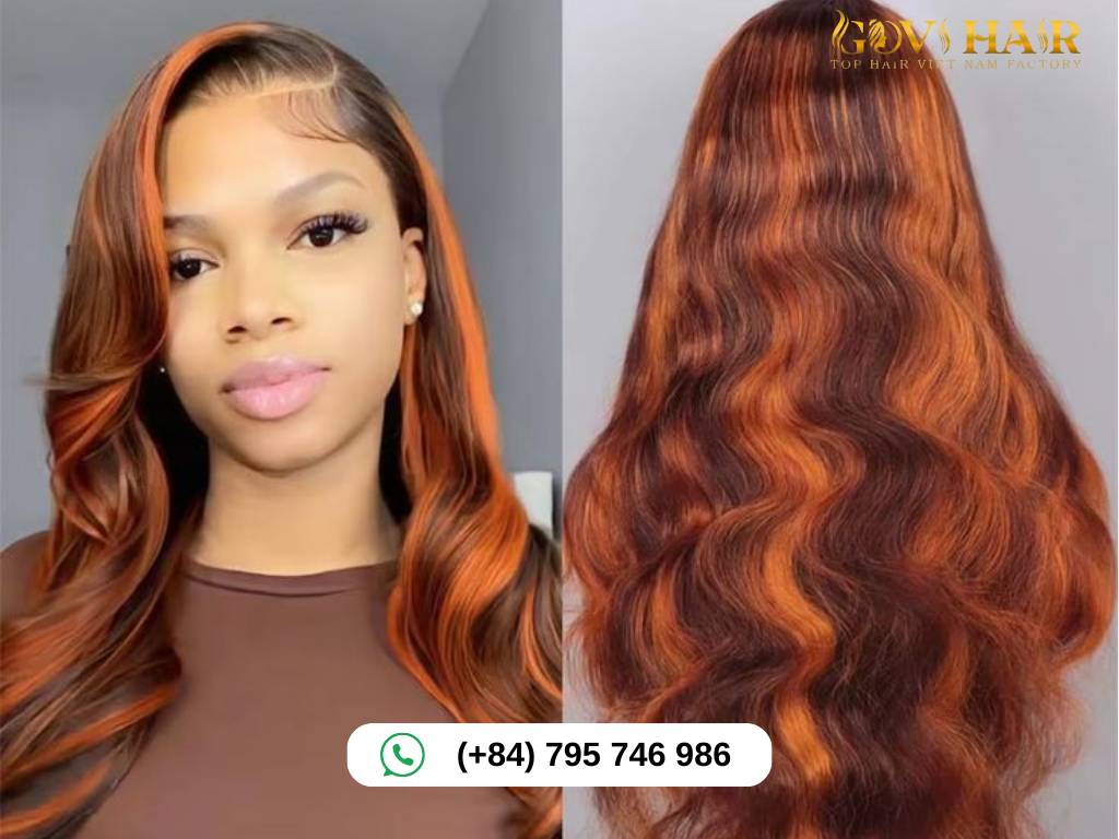 Orange/Brown Piano Hair Color