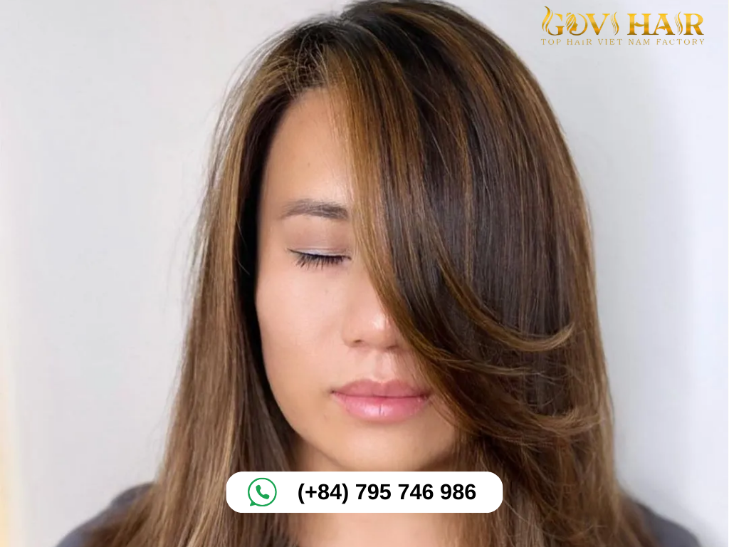 Peek-A-Bangs for Square Faces