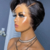 Pixie Bob Wig Cut HD Lace Glueless Natural Color