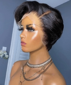 Pixie Bob Wig Cut HD Lace Glueless Natural Color