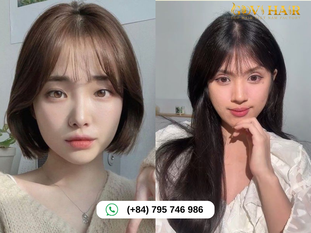 See-Through Bangs for Square Faces