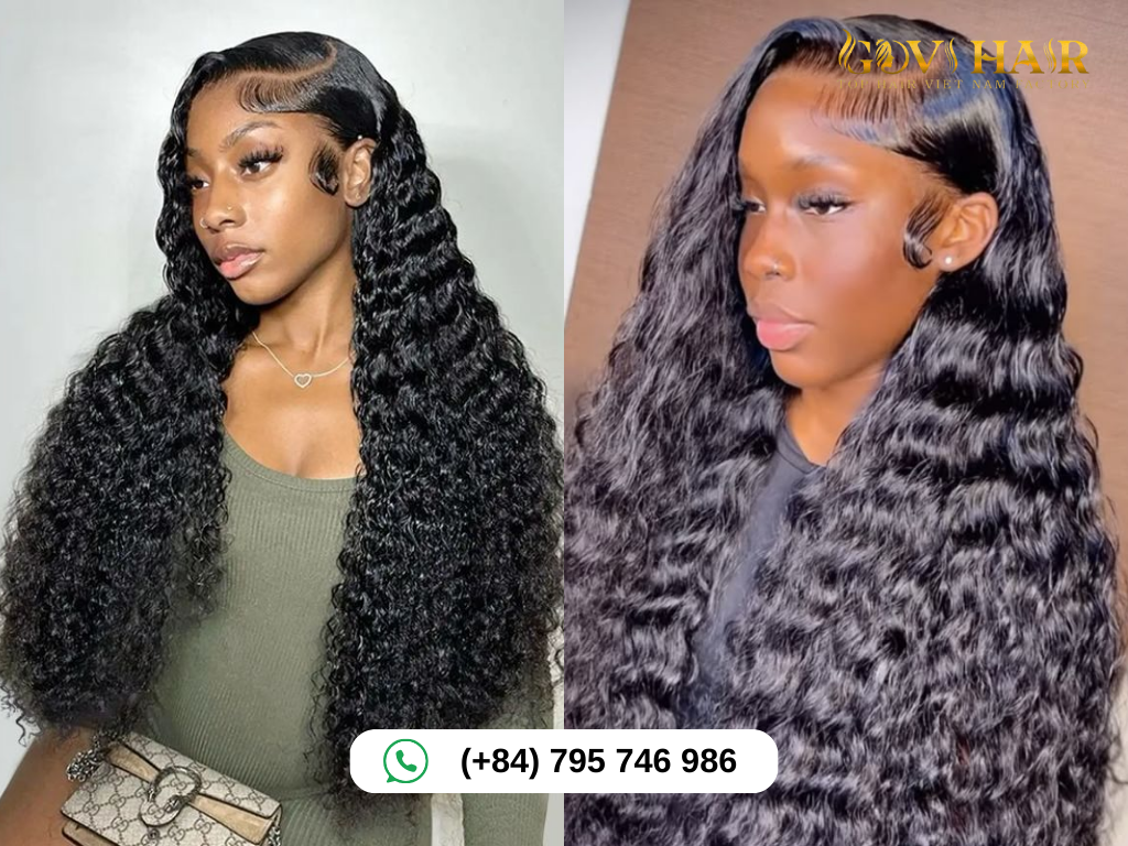 Side-Swept Deep Wave Hairstyles