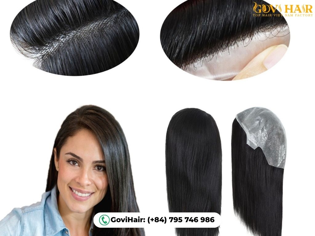 Thin skin wigs with realistic scalp look