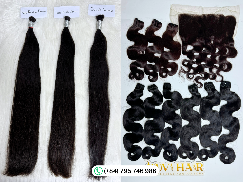 Vietnamese body wave hair grade comparison chart
