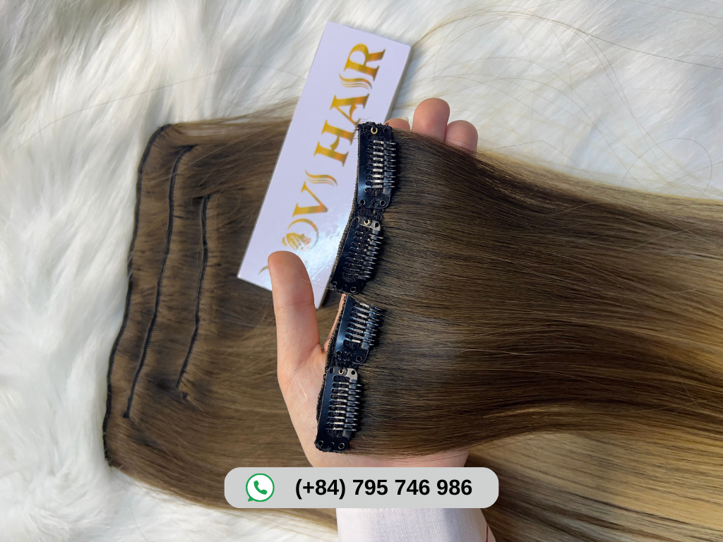 Govihair's clip-in hair extensions are made from 100% human hair