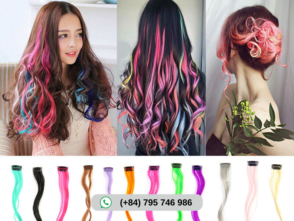 Colored Clip-in Extensions
