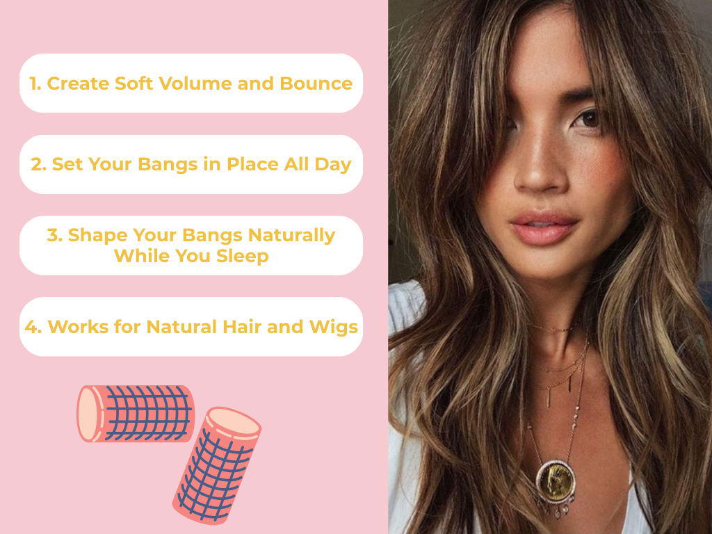 Why Use Rollers to Style Curtain Bangs?