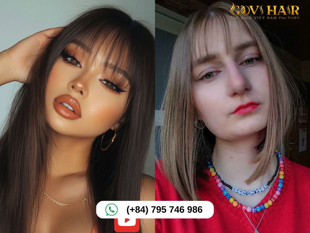 Wispy Bangs for Square Face