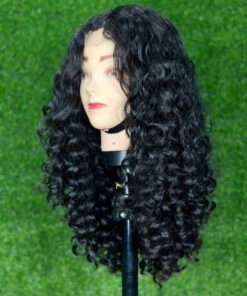 Short Curly Human Hair Bob Wigs Natural Color