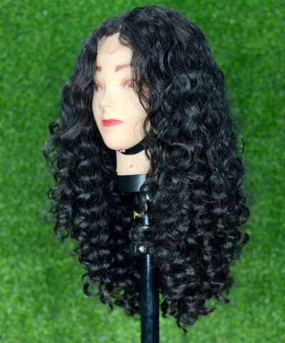 Short Curly Human Hair Bob Wigs Natural Color