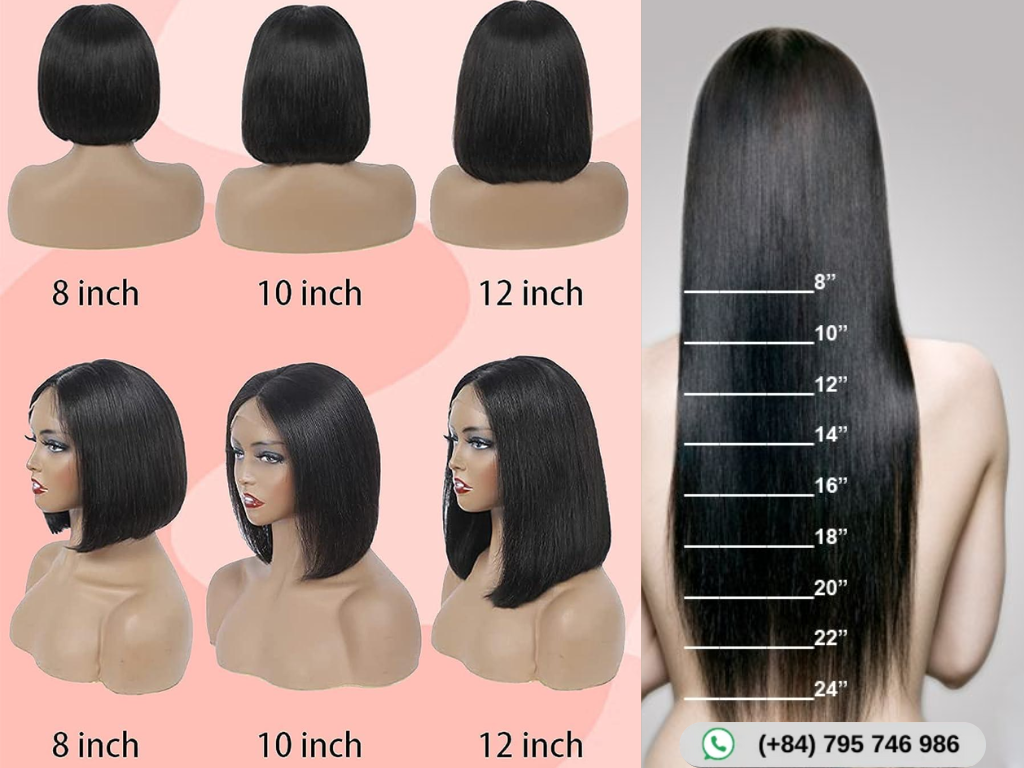 Comparing 8, 10, and 12 Inch Hair Lengths
