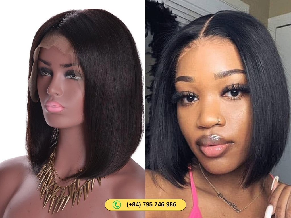 13×4 Lace Frontal Human Hair Bob Wigs 250% Density