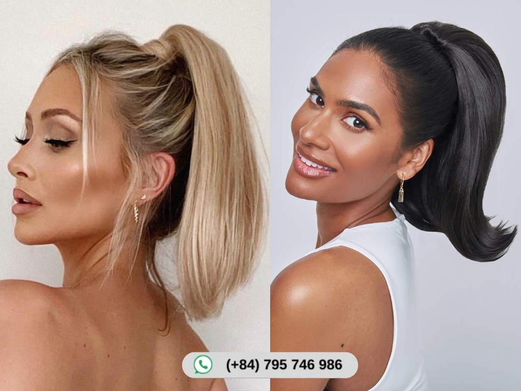 High Ponytail or Bun