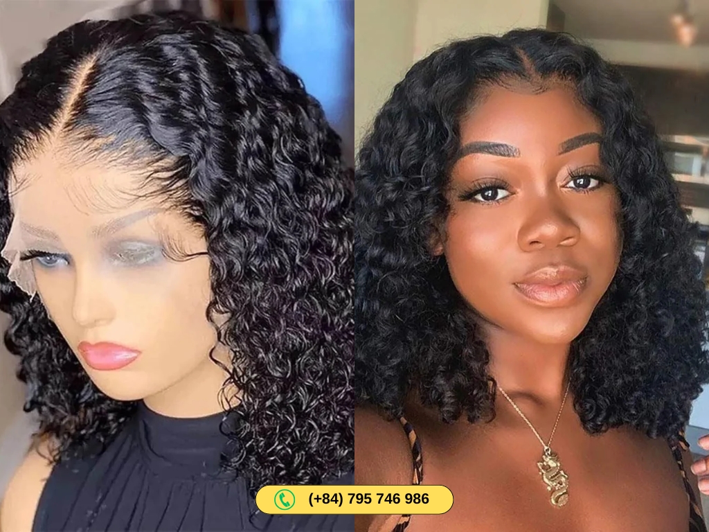 Let your short curly bob wigs lace front human hair dry naturally