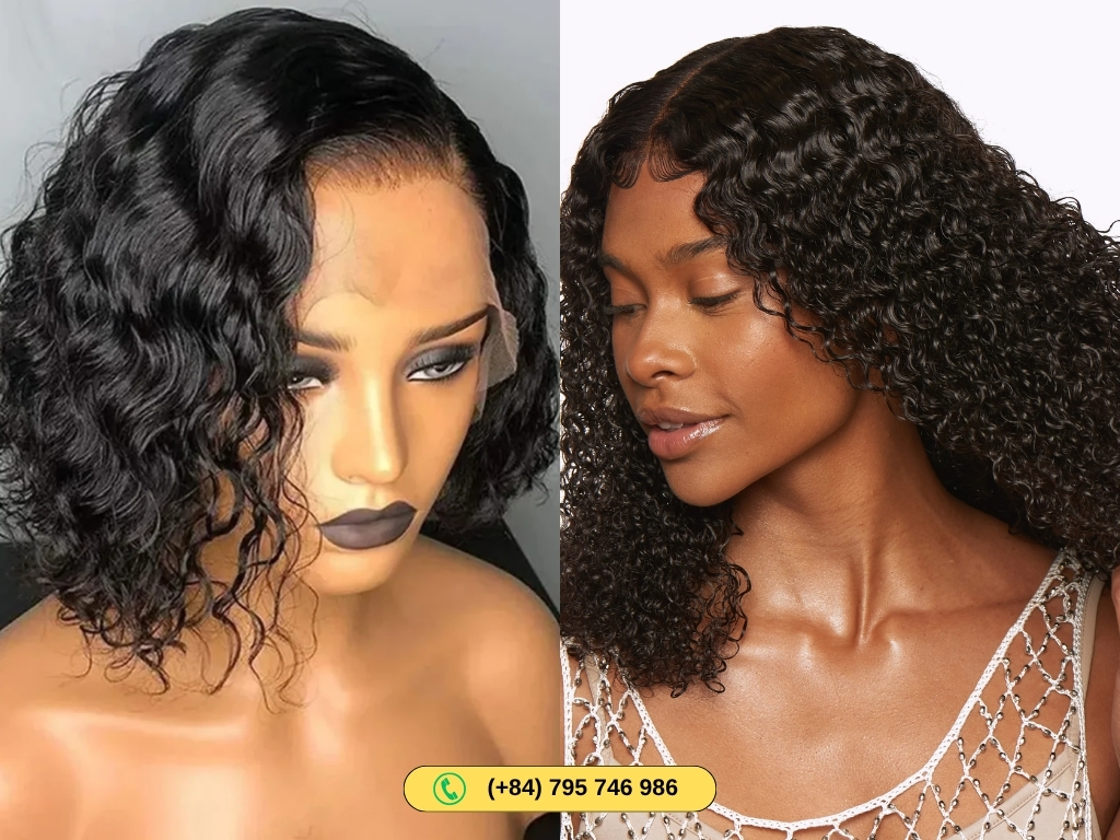 Water Wave Human Hair Bob Wigs from Govihair