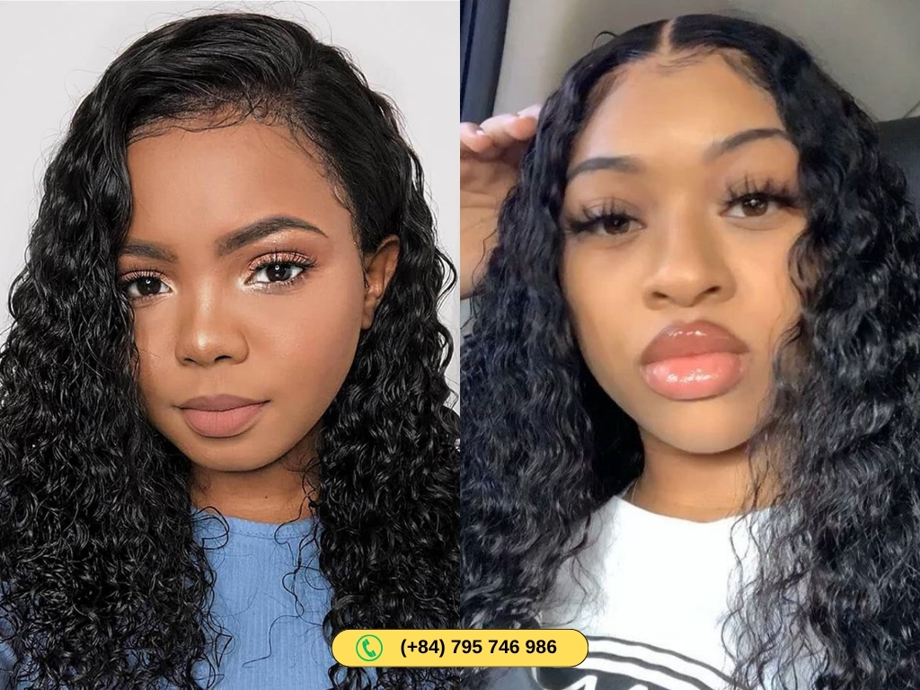 Upgrade your look with women Water Wave Human Hair Bob Wigs