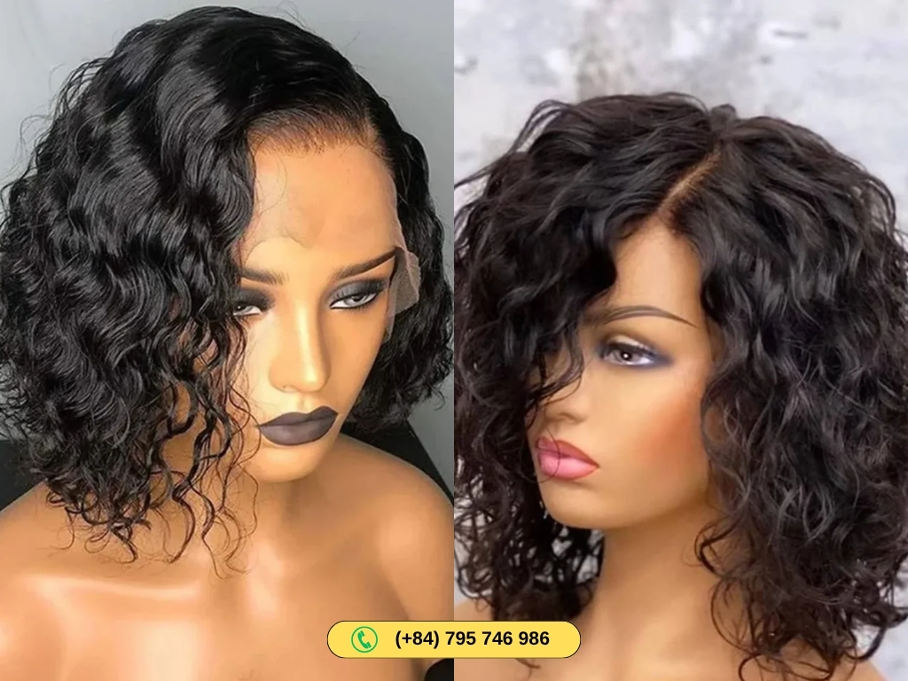 Water Wave Human Hair Bob Wigs offer effortless style