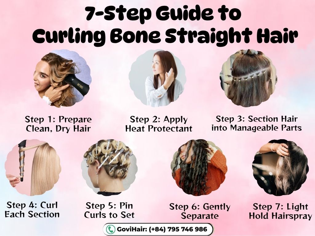 Can Bone Straight Hair Be Curled? Yes, Here’s How You Can Do It 3 7-Step Guide to Curling Bone Straight Hair