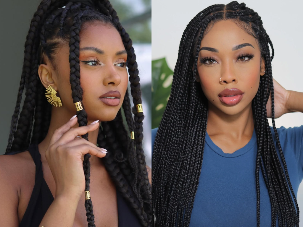 Box braids are a popular hairstyle today that many women love