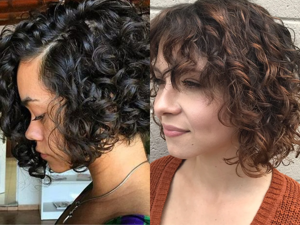 Curly bob is a trendy hairstyle