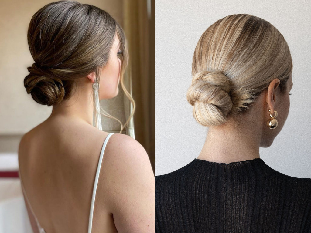 Low buns help protect your ends