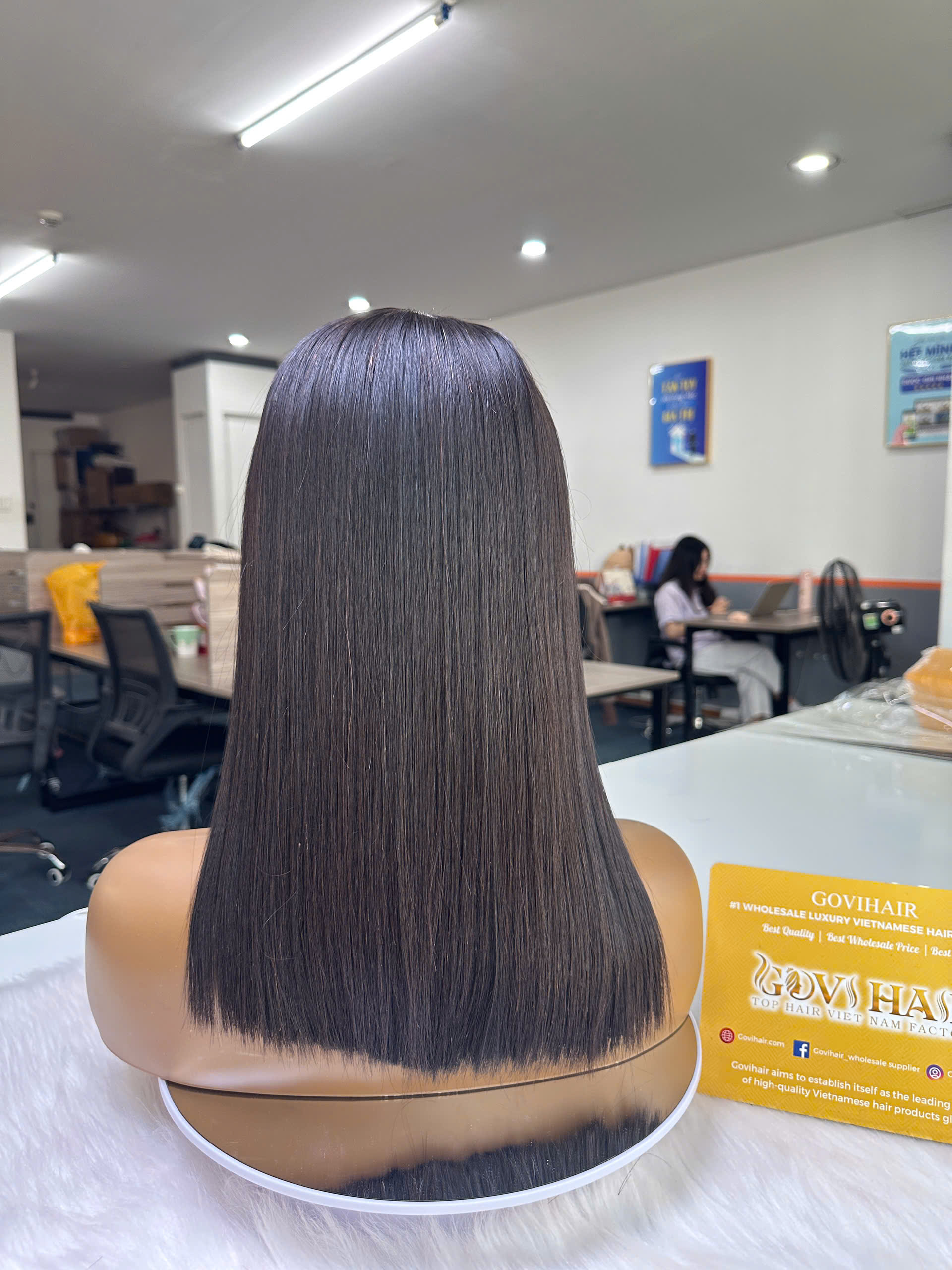 Straight Human Hair Bob Wig 5x5 Lace Closure 16 Inch 250% Density Natural Black 2 human hair bob wig bone straight 5x5 hd lace natural black color