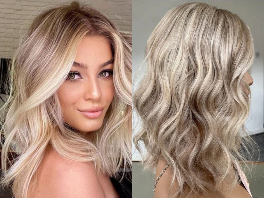 Turn heads with this highlighted blonde Human Hair Bob Wig
