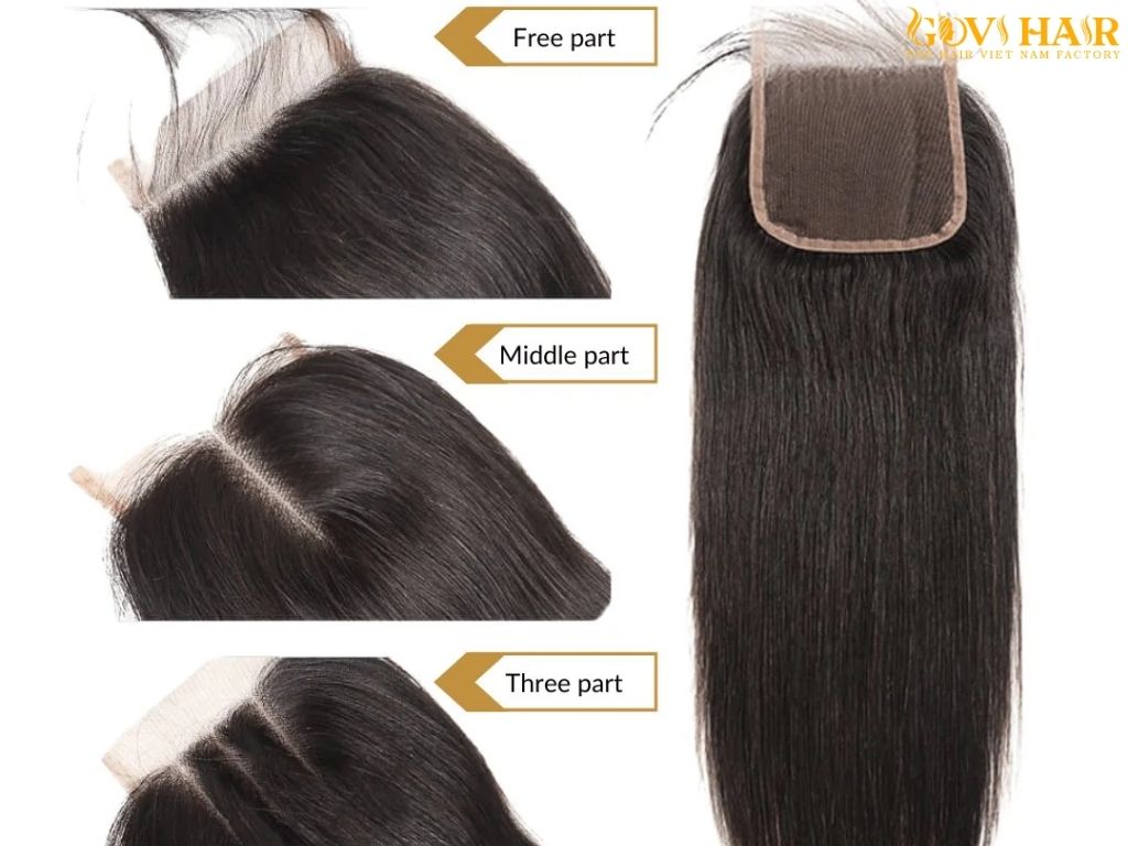 lace wig free part, middle and three part