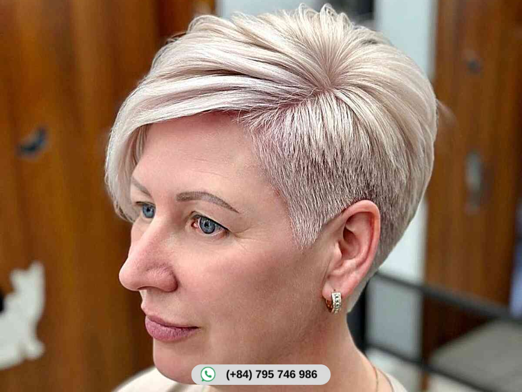 Sleek Pixie with Deep Side Part