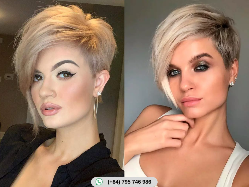 Pixie with Long Bangs