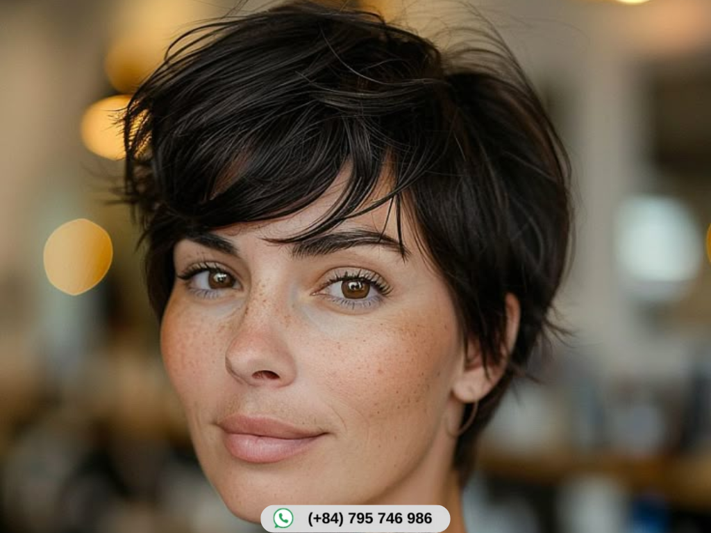 Jet Black Short Pixie