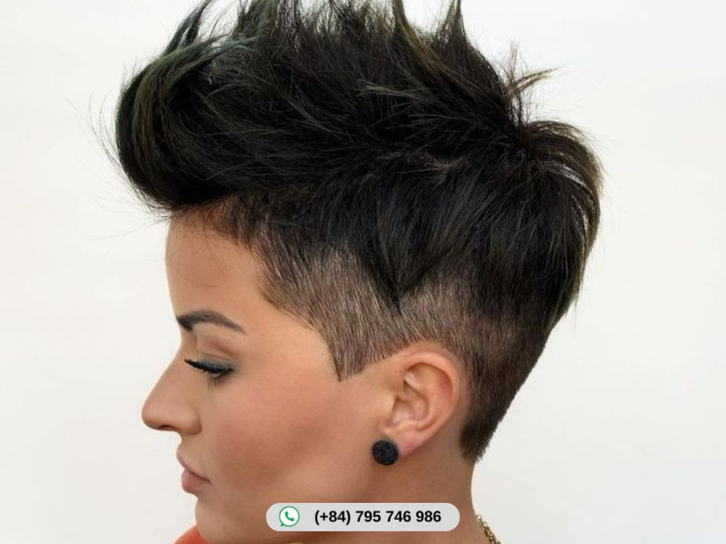 Short Pixie with Shaved Sides