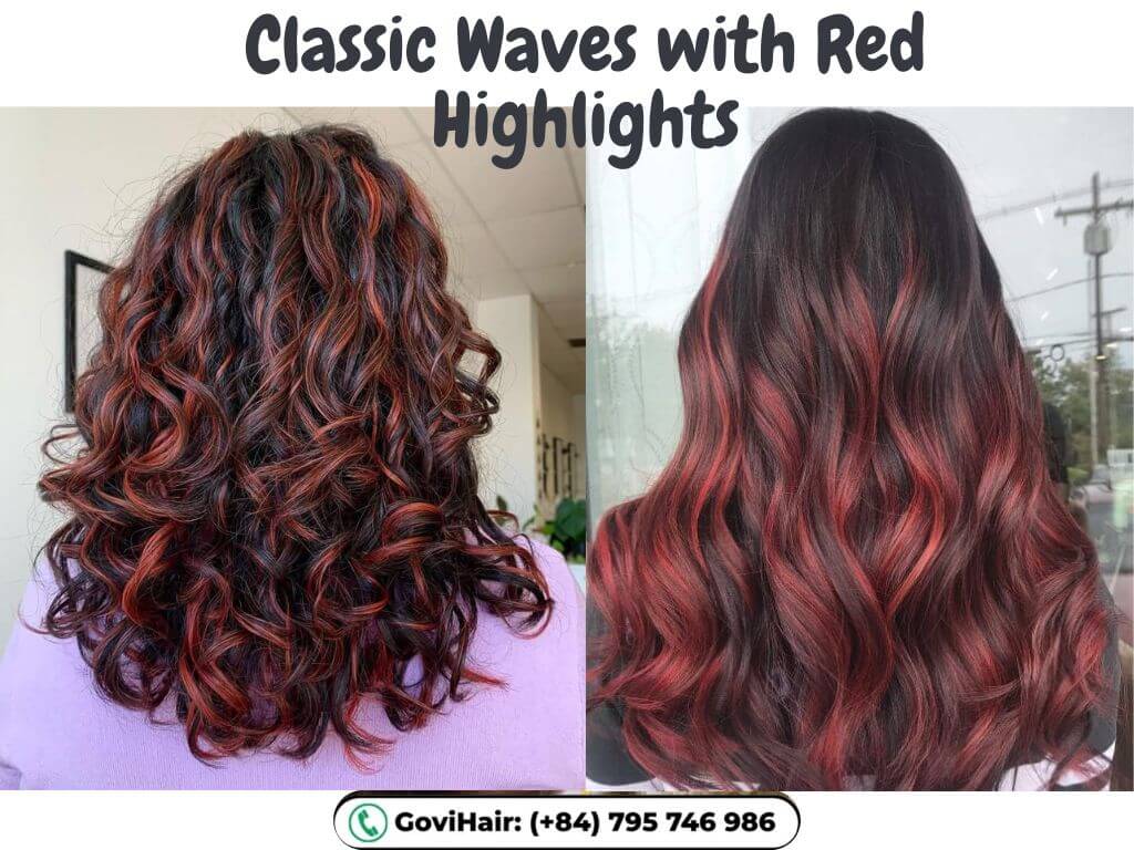 Classic Waves with Red Highlights