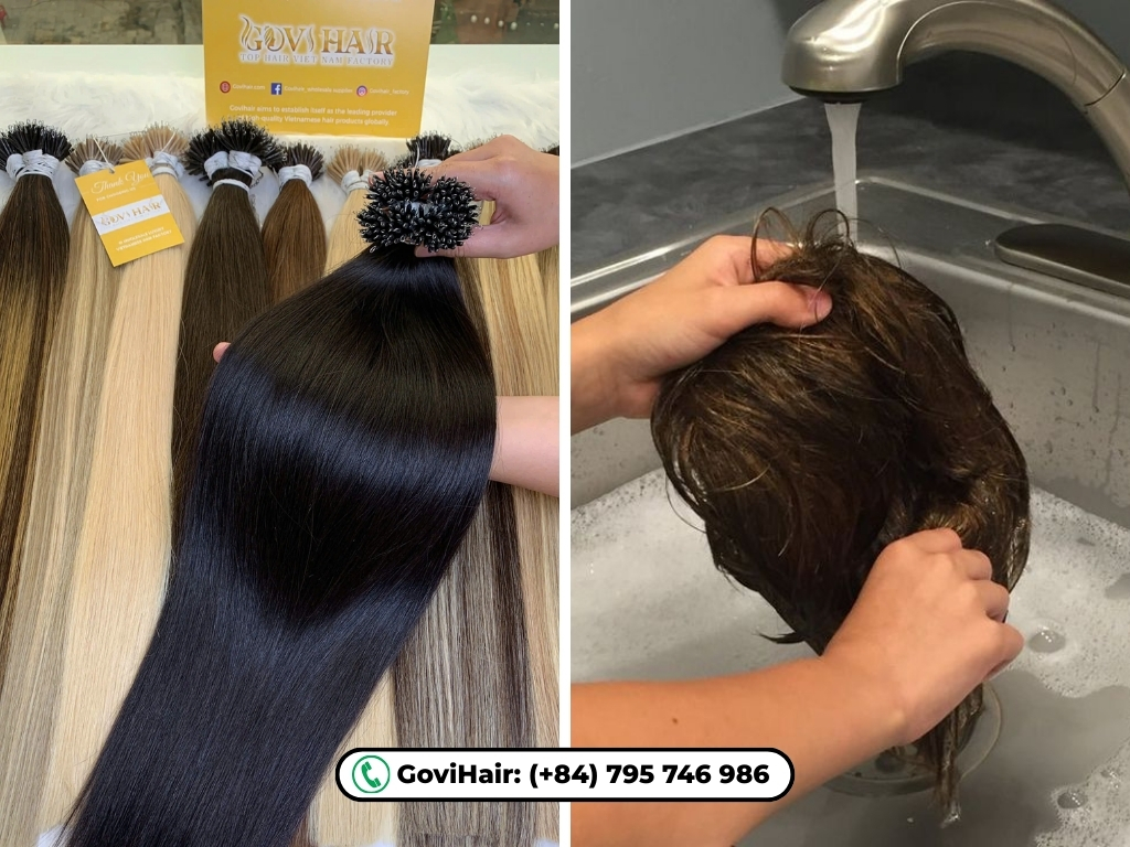 How to Wash Hair Extensions at Home for Long-Lasting Results 6 Nanoring hair extensions and washing hair extensions