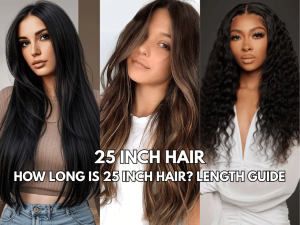 How long is 25 inch hair?
