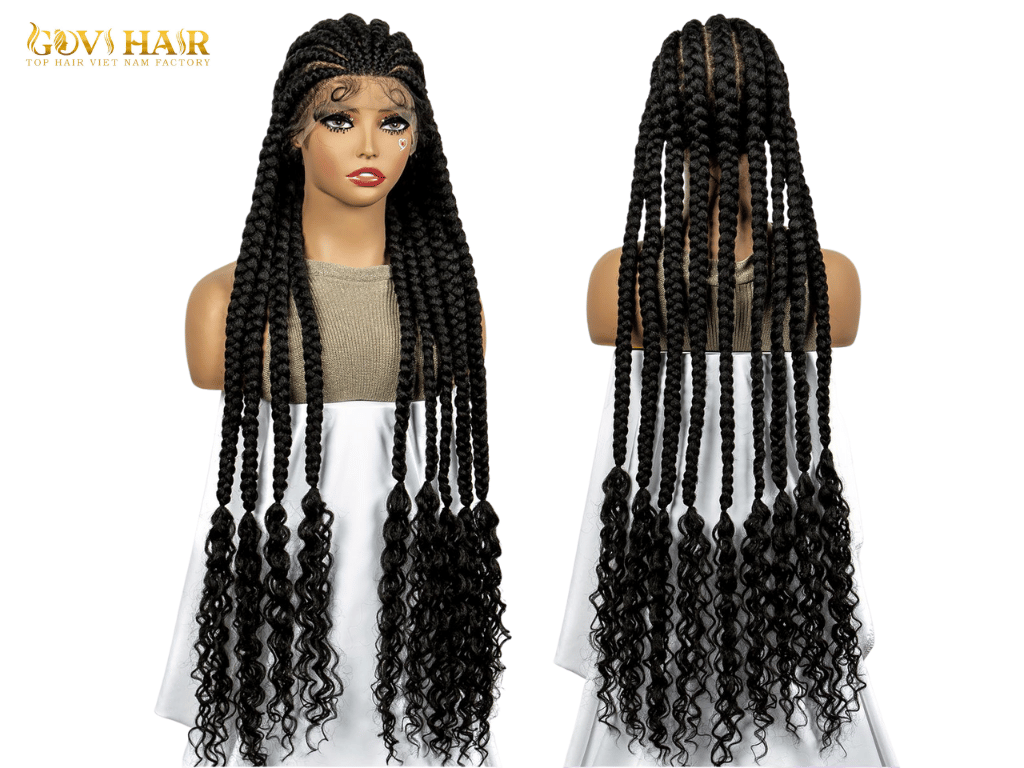 How Long is 38 Inch Hair? Complete Guide with Length Chart 9 Long 38-inch braided hair styled into sleek, neat plaits