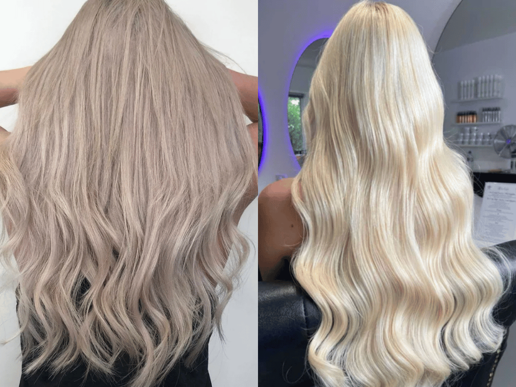 Ash blonde vs platinum blonde