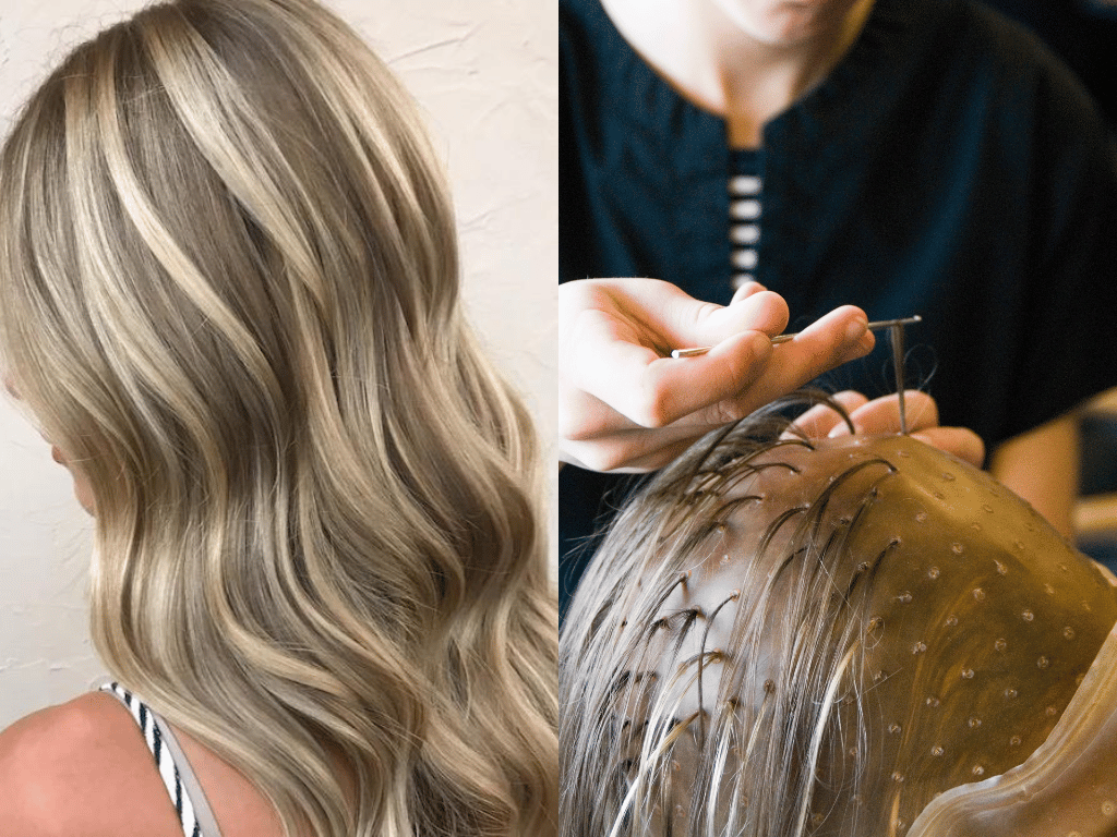 Can You Highlight Hair Extensions? Step-by-Step Guide 9 Frosting technique on short hair extensions